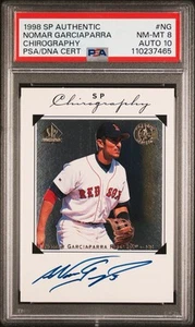 1998 UD SP Authentic NOMAR GARCIAPARRA Chirography RC PSA 8 w/ 10 Auto Pop 4! - Picture 1 of 3