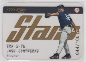 2003 Donruss Studio Stars Gold Jose Contreras 044/100 New York Yankees #SS-10 - Picture 1 of 2