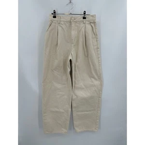 Oak + Fort High Rise Barrel Leg Cream Jeans Size 6 - Bild 1 von 5