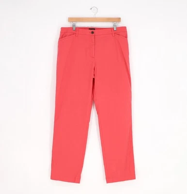 TALBOTS The Perfect Chino Pant Cotton Relaxed Fit Pink Size 14 - Image 1 of 4