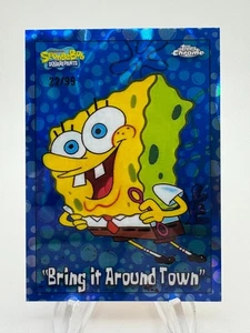 2025 Topps Chrome SpongeBob 25th "BRING IT AROUND TOWN" BubbleFractor /99 #85 - Bild 1 von 2