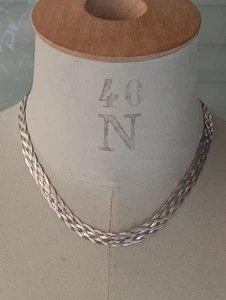 Collier Argent Massif 42,5 cm - 14,2 g Bijoux - Foto 1 di 5