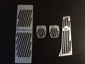 Motorsport Aluminum Anti-Slip Pedal Covers for BMW E12 E21 E30 E34 E36 E38 E39 - Picture 1 of 4