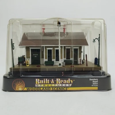 Woodland Scenics HO Scale Dansbury Depot BR5023 Detailed Built-Up Train Station - Imagem 1 de 4