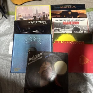 Lot of 7 Rock/New Wave LP VG+ Vinyl Blondie Steve Miller Eagles REO Bob Seger - Picture 1 of 4
