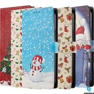 Case for Honor 400 Pro 400 300 200 90 80 Christmas Flip Wallet Case Phone Cover - Picture 1 of 17