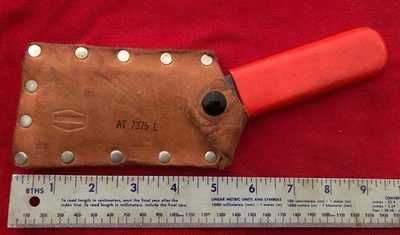 Vintage Bell Systems UTICA Tools Cable Splitting Knife In Sheath - Image 1 of 4