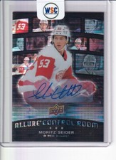 2021-22 MORITZ SEIDER UPPER DECK ALLURE CONTROL ROOM RC BLUE LINE AUTO #CR-4