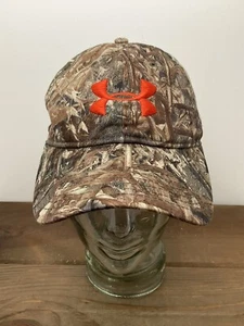 Under Armour Camo Hat Mossy Oak Duck Blind Camouflage Snapback Excellent - Picture 1 of 15