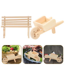 Miniature Wooden Park Benches & Furniture for Train Scenery-IF
