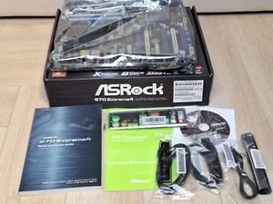 ASRock 970 Extreme 4 AM3+ AMD Motherboard *NEW* 3x PCI-Express nVidia SLI DDR3 - Bild 1 von 5