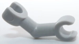 Lego 2x Brazo Gris Azulado Claro Esqueleto Clips Doblados a 90 grados Empuñadura Vertical - Imagen 1 de 1