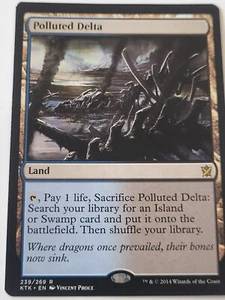 MINT/NEAR MINT  MTG Polluted Delta Khans of Tarkir 239/269 Regular Rare - Picture 1 of 16