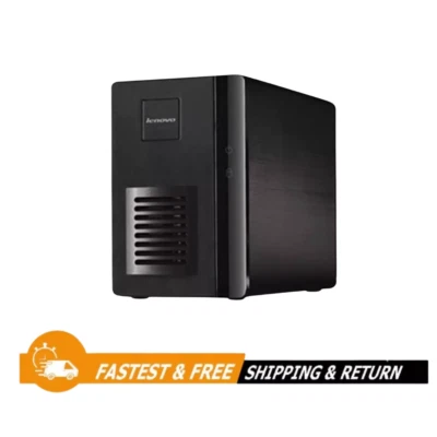 Lenovo Iomega IX2 2-Bays(NO DRIVE) Gigabit Ethernet NAS Device Black for Mac, PC - Image 1 of 4