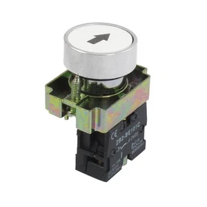 22mm 1 NO N/O White Sign Momentary Push Button Switch 600V 10A ZB2-BA3341 - Picture 1 of 2