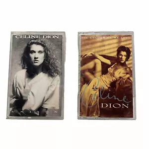 Celine Dion Unison 1990 & Colour of My Love Cassette 1993 Love Lot Of 2 - Picture 1 of 11