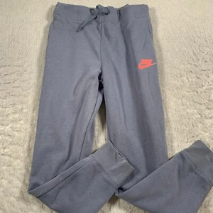 Nike Joggers Youth Medium Blue Cotton Pants Active - Picture 1 of 12