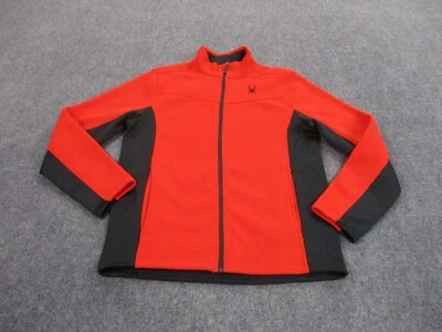 Chaqueta Spyder Adulto M Roja Senderismo Logo Exterior Suéter Abrigo Texturizado Para Hombres Foto 1 de 4