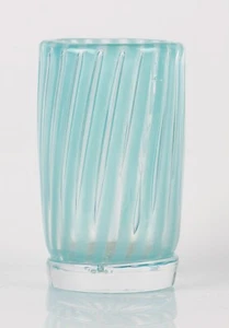 vintage Orrefors Edvin Ohrstrom light blue Ariel small glass vase, signed - Picture 1 of 5