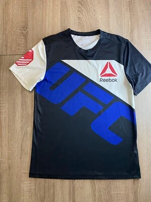 Reebok T Shirt for Men/Women Ronda Rousey UFC Size M Black Blue - Image 1 of 4