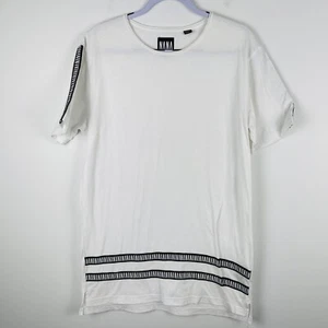 Nana Judy TShirt Dress Size M Womens Black White 100% Cotton Short Sleeve Fab - Picture 1 of 9