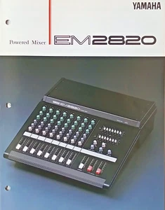 Yamaha EM2820 Powered Mixer Original Color Brochure from 1992, Printed in Japan. - Picture 1 of 1