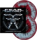 Fear Factory Aggression Continuum Red & Blue Swirl w/ Black Splatter (Vinyl)