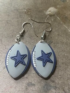 Coppia orecchini pendenti squadra di calcio Dallas Cowboys - Foto 1 di 1