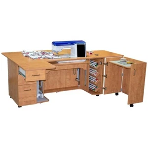 Horn of America Model 8090 Sewing Cabinet w/ Free Insert - Sunrise Maple - Picture 1 of 2