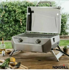 Nexgrill 2 Burner Stainless Steel Table Top Gas Barbecue BBQ christmas - Picture 1 of 5