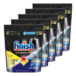 325pc Finish Ultimate Pro Powerball Dishwashing Tablets Lemon Sparkle - Picture 1 of 1