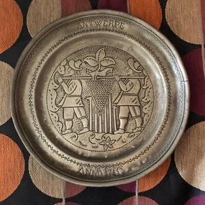 Lovely Pewter Dish ANTWERP 1715 Illustrating a Festival - Picture 1 of 11