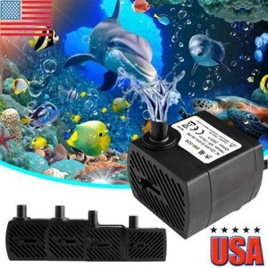 NEW Small Submersible Water Pump Fish Tank Pond Aquarium Fountain Pump Feature