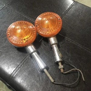Yamaha XS Turn Signal Pair Stanley 045-6997 SAED5. Wired 3” Amber - Picture 1 of 8