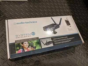 Audio-Technica ATW-1701/L System 10 Camera-Mount Digital Wireless LAV Mic System - Picture 1 of 3