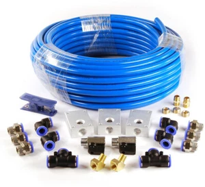 Garage Shop Compressed Air Line Kit Rapid Fit Complete System 100 ft. 1/2 New - Picture 1 of 2