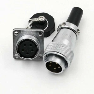 5Pin WS20 Waterproof Aviation Connectors 20mm M20 Plug&Socket Male&Female 5 PIN - Picture 1 of 4