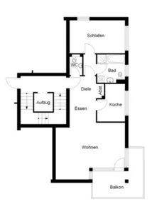2 Zimmer Wohnung in Bielefeld Mitte - Bild 1 von 10