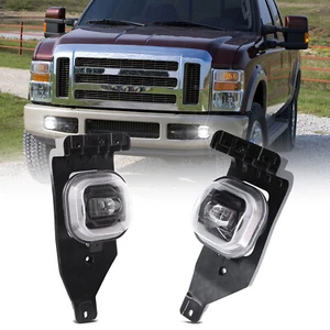 2x LED Fog Lights DRL Turning For Ford F250 F350 F450 Super Duty Excursion 05-07 - Foto 1 di 12