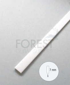 Guitar Binding material white ABS plastic 7 x 1mm - Picture 1 of 3