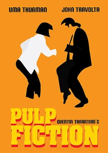 A3 Size - pulp fiction orange color movie cinema film POSTER Art #21 - Picture 1 of 1