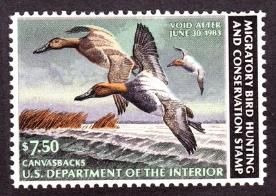 US RW49 $7.50 Duck Hunting Mint VF OG NH SCV $18 - Image 1 of 2