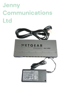 Netgear GS110TP 8-portowy gigabitowy inteligentny przełącznik z PoE i Fibre Uplink + zasilacz - Zdjęcie 1 z 6