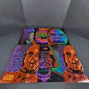 Lote de 6 carpetas escolares de hidromiel vintage de Star Wars coleccionables - Imagen 1 de 7
