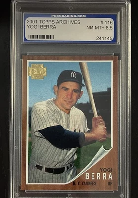 2001 Topps Archives PGS Grade 8.5+ - Yogi Berra #116 - Image 1 of 2