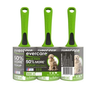 All Purpose Pet Hair Lint Rollers, 3 Pack, 100 Sheets Each – Reusable Sticky ... - Picture 1 of 6