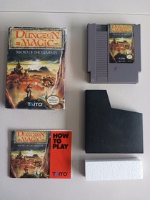 Dungeon Magic NES Game Nintendo Entertainment System 1990 CIB