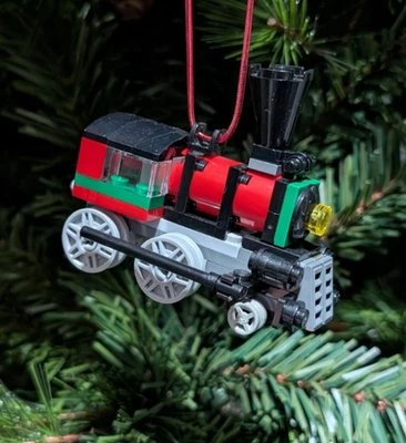 Nuevo Tren Ornamento Navidad LEGO Genuino con Instrucciones Foto 1 de 3