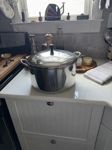Vintage Farberware 12 Quart Edelstahl Aluminium plattiert Suppentopf & Deckel USA sehr guter Zustand selten - Bild 1 von 14