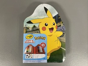 Crayola Pokémon Color & Sticker Kit – 45‑Piece Set w/ Markers, Pages & Stickers - Picture 1 of 4